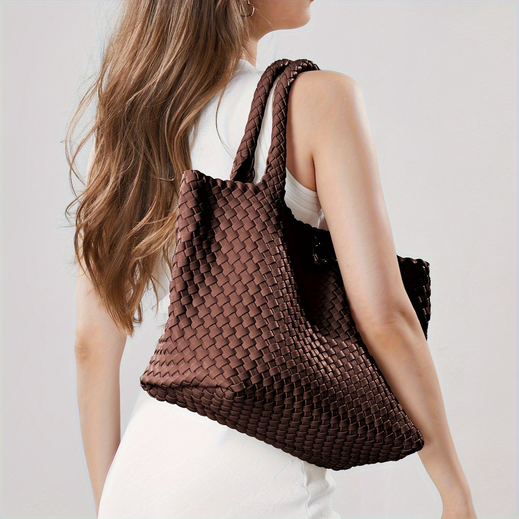 Woven Tote Handbag