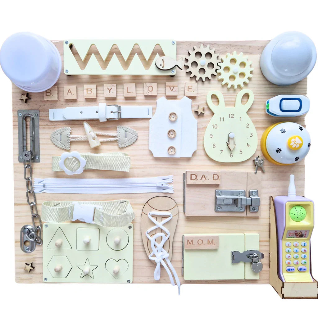 SkillBloom Montessori Busy Board | Unlock Real-Life Skills with Hands-On Wonder