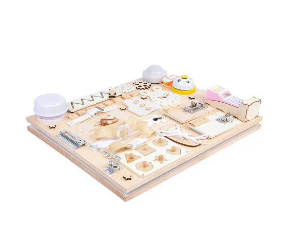 SkillBloom Montessori Busy Board | Unlock Real-Life Skills with Hands-On Wonder