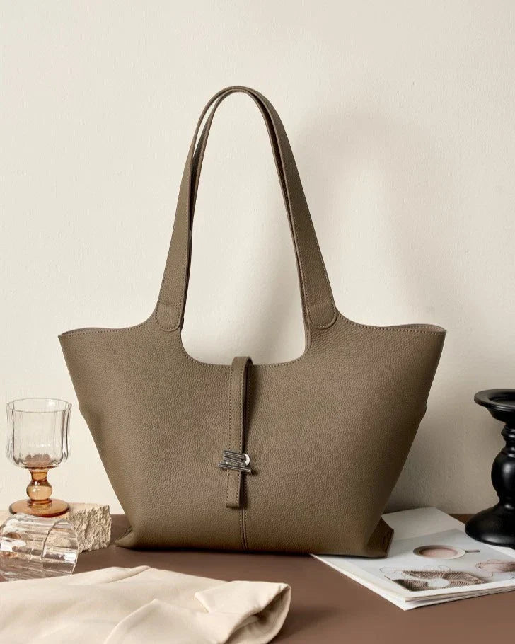 Marquess Leather Laptop Tote Handbag