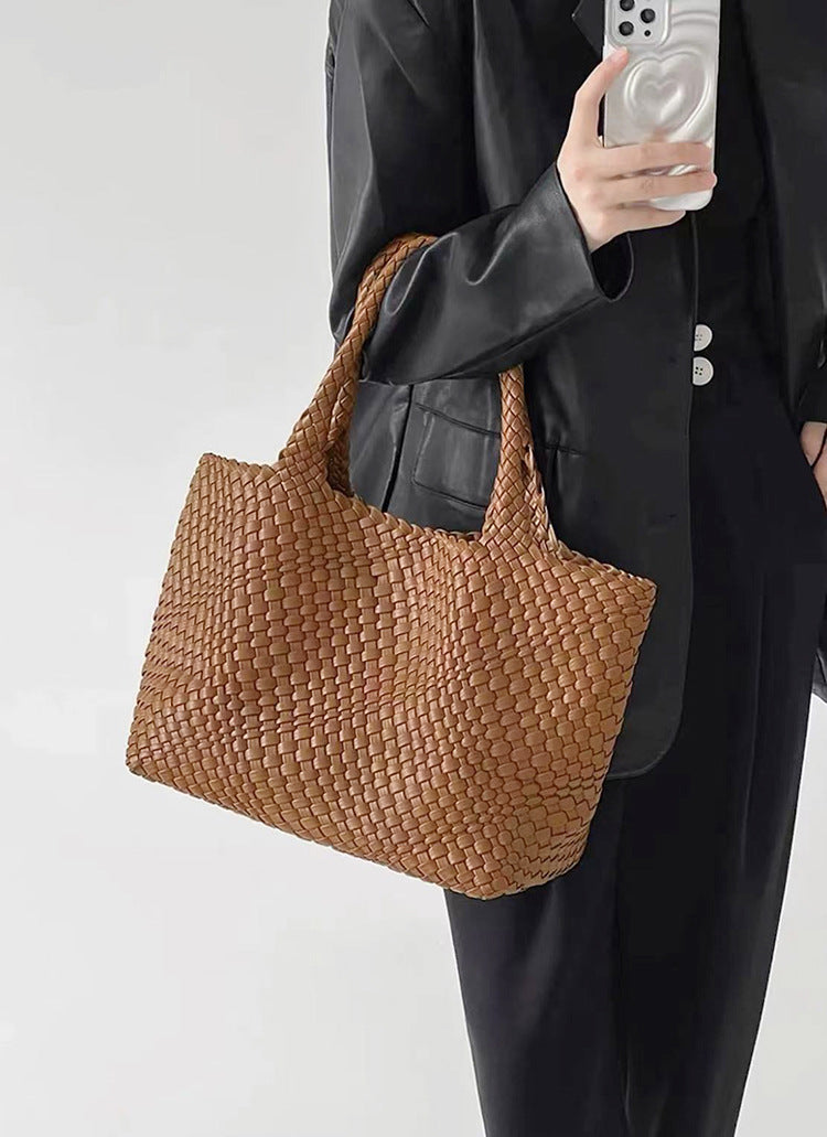 Woven Tote Handbag