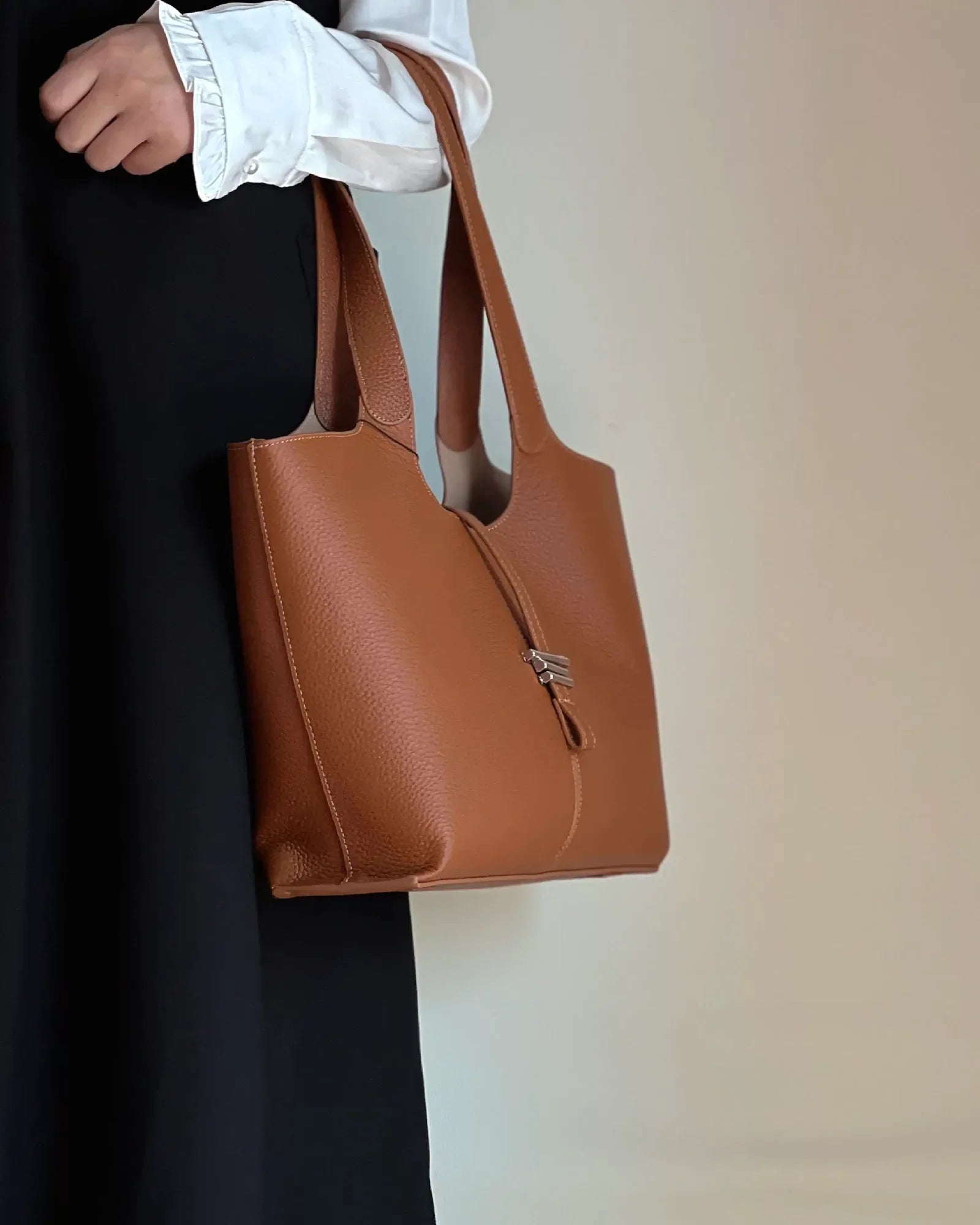 Marquess Leather Laptop Tote Handbag